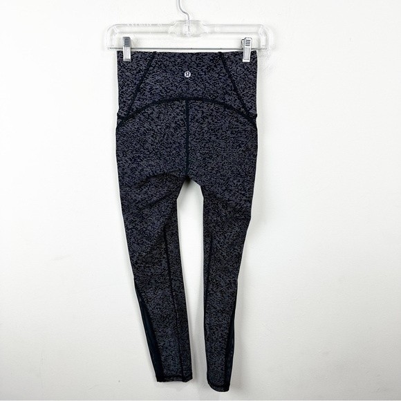 Lululemon Train Times 7/8 Pant 25" Night View White Black / Black - Picture 8 of 11